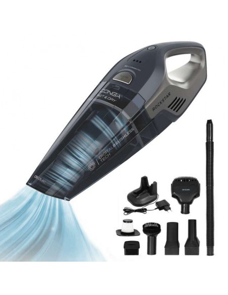 Cecotec Conga Rockstar 25,2V Animal Hand Aspirador de Mano para Sólidos y Líquidos, Depósito de 500ml