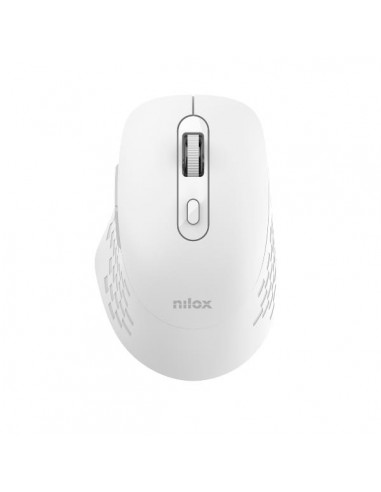 Nilox NXMODWI02 Ratón Dual Wireless Silencioso 1600 DPI Blanco