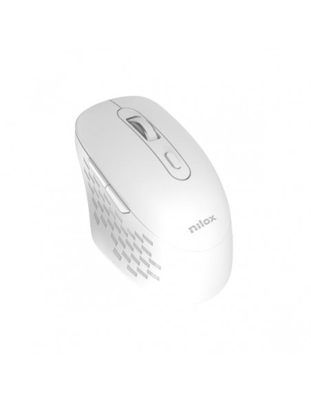 Nilox NXMODWI02 Ratón Dual Wireless Silencioso 1600 DPI Blanco