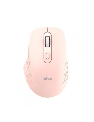 Nilox NXMODWI03 Ratón Dual Wireless Silencioso 1600 DPI Rosa