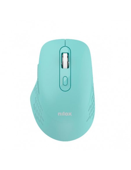 Nilox NXMODWI04 Ratón Dual Wireless Silencioso 1600 DPI Azul Claro