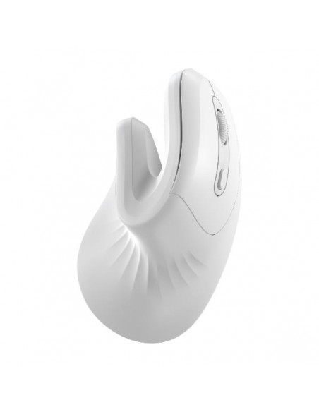 Nilox NXMOEV03 Ratón Vertical Wireless Silencioso Blanco