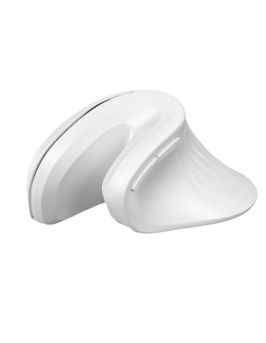 Nilox NXMOEV03 Ratón Vertical Wireless Silencioso Blanco
