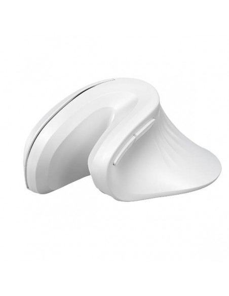 Nilox NXMOEV03 Ratón Vertical Wireless Silencioso Blanco