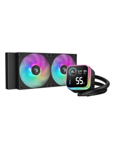 DeepCool LQ240 Refrigeración Líquida 240mm 2 Ventiladores RGB Multi LED Negra