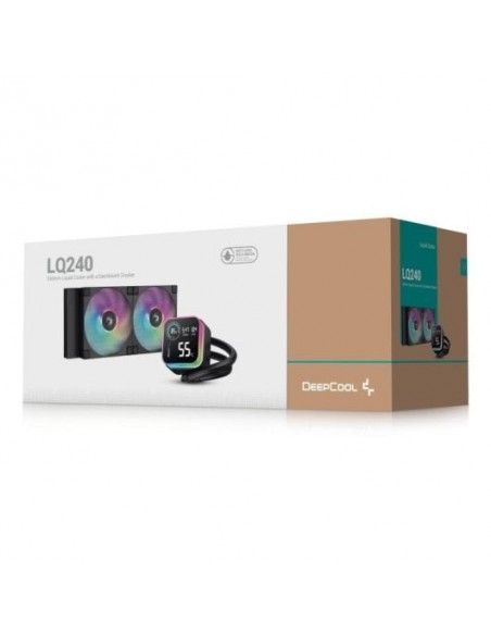 DeepCool LQ240 Refrigeración Líquida 240mm 2 Ventiladores RGB Multi LED Negra