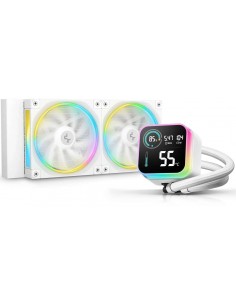 DeepCool LQ240 Refrigeración Líquida 240mm 2 Ventiladores RGB Multi LED Blanca