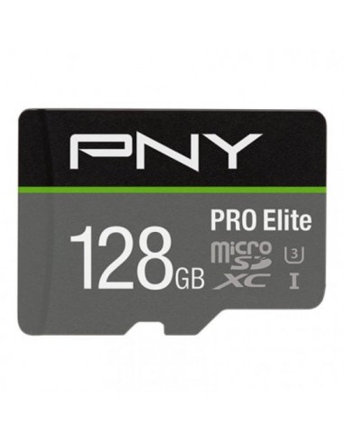 PNY Pro Elite MicroSDXC 128GB UHS-I U3 Clase 10 Tarjeta de Memoria