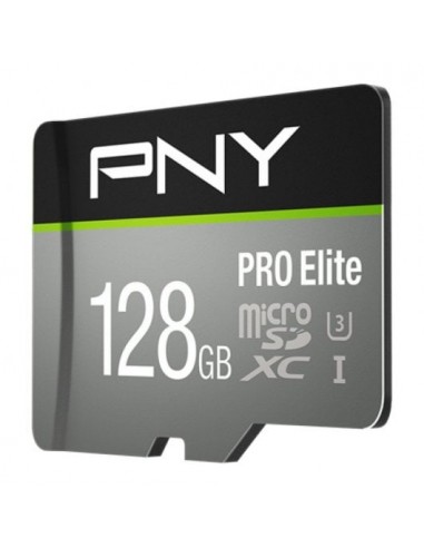 PNY Pro Elite MicroSDXC 128GB UHS-I U3 Clase 10 Tarjeta de Memoria