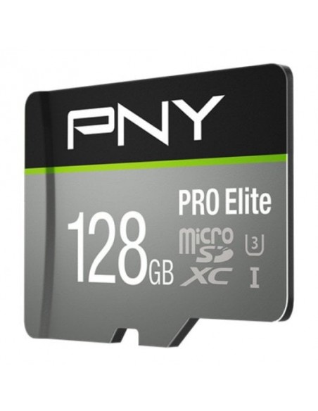 PNY Pro Elite MicroSDXC 128GB UHS-I U3 Clase 10 Tarjeta de Memoria