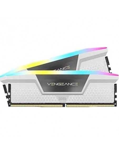 Corsair Vengeance RGB DDR5 32GB (2x16GB) 6400MHz CL36 Blanca Memoria RAM