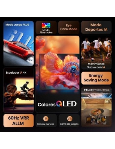 Hisense 65E7Q 65" QLED 4K Ultra HD HDR10+ Televisor