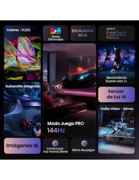 Hisense 100E7Q Pro 100" QLED 4K Ultra HD 144Hz Gaming, Dolby Vision IQ Televisor