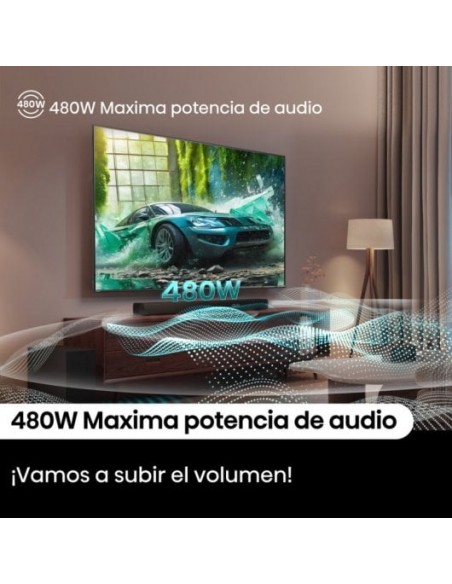 Hisense HS3100 Barra de Sonido 3.1 con Dolby Audio y DTS Virtual:X Bluetooth 5.3 HDMI 480W