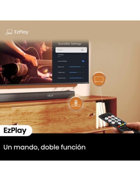 Hisense HS3100 Barra de Sonido 3.1 con Dolby Audio y DTS Virtual:X Bluetooth 5.3 HDMI 480W