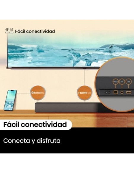Hisense HS3100 Barra de Sonido 3.1 con Dolby Audio y DTS Virtual:X Bluetooth 5.3 HDMI 480W