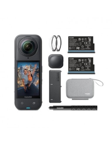 Insta360 X5 Esencial Kit Cámara Deportiva 8K 360º 185min Autonomía HDR Activo 5.7K a 60fps