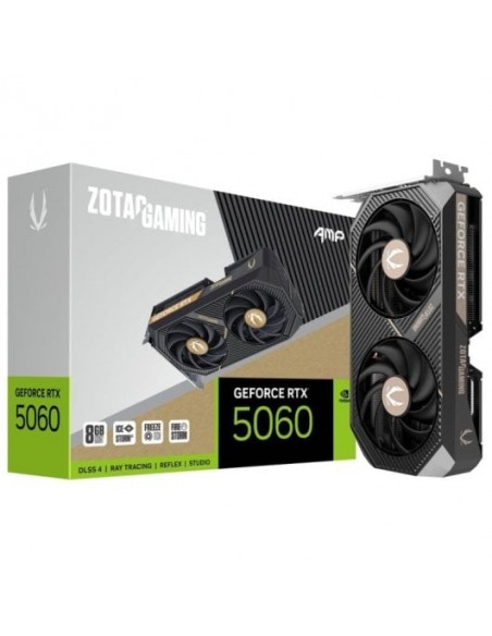 Zotac Gaming GeForce RTX 5060 AMP 8GB GDDR7 Reflex 2 RTX AI DLSS4 Tarjeta Gráfica