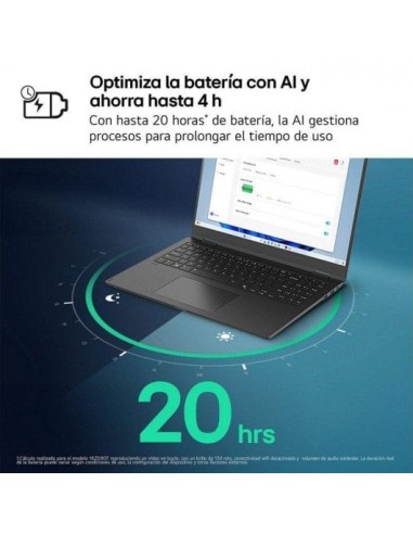 LG Gram 17ZD90T-G.AX88B Intel Core Ultra 7-255H/ 32GB/ 1TB SSD/ 17" Sin S.O. Portátil