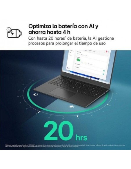 LG Gram 17ZD90T-G.AX88B Intel Core Ultra 7-255H/ 32GB/ 1TB SSD/ 17" Sin S.O. Portátil
