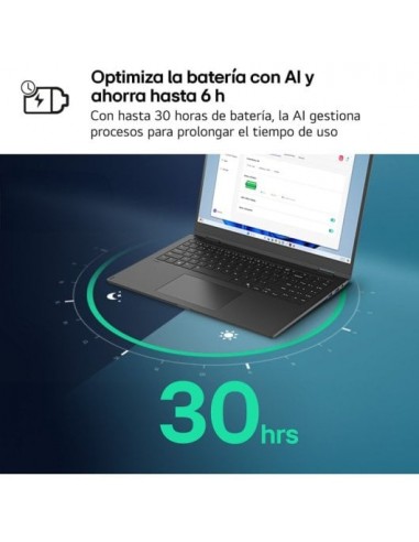 LG Gram 14ZD90T-G.AX88B Intel Core Ultra 7-255H/ 32GB/ 1TB SSD/ 14" Sin S.O. Portátil