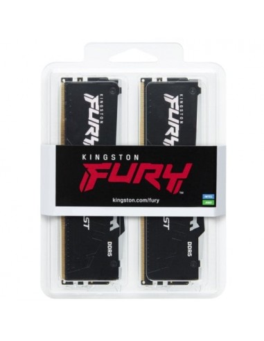 Kingston FURY Beast DDR5 RGB 32GB (2x16GB) 6000MHz CL36 Memoria RAM