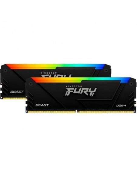 Kingston FURY Beast RGB DDR4 16GB (2x8GB) 3200MHz CL16 Memoria RAM