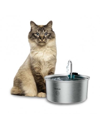 Cecotec Pumba 3200 Refresh Inox Fuente Automática para Mascotas