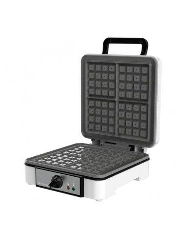 Cecotec Fun Gofrestone 4Inox. Gofrera Eléctrica Acero Inoxidable y Revestimiento Antiadherente 1200W