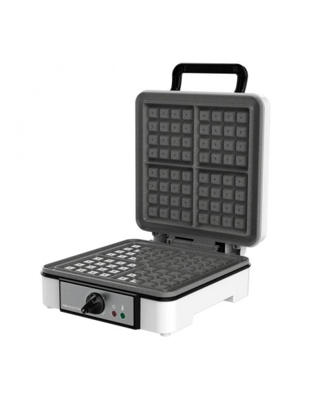 Cecotec Fun Gofrestone 4Inox. Gofrera Eléctrica Acero Inoxidable y Revestimiento Antiadherente 1200W