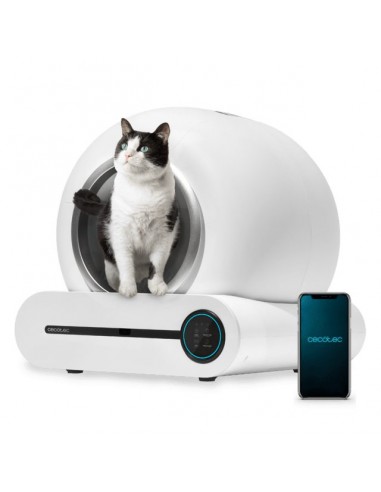Cecotec Pumba 8500 CleanKitty Smart Arenero con Autolimpieza, WiFi y Pantalla