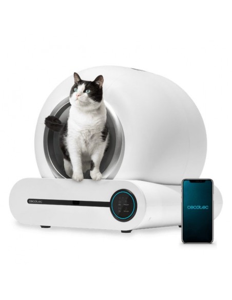 Cecotec Pumba 8500 CleanKitty Smart Arenero con Autolimpieza, WiFi y Pantalla