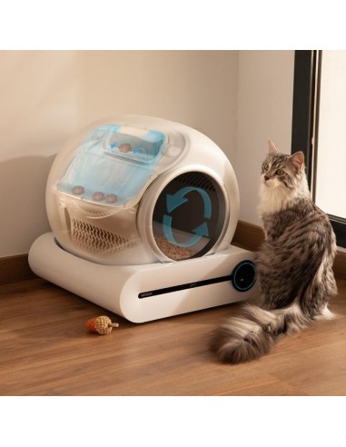 Cecotec Pumba 8500 CleanKitty Smart Arenero con Autolimpieza, WiFi y Pantalla
