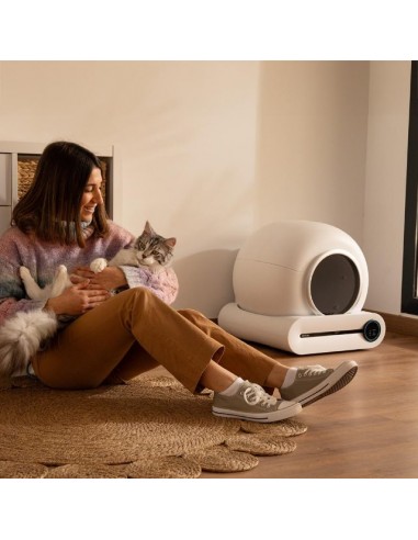 Cecotec Pumba 8500 CleanKitty Smart Arenero con Autolimpieza, WiFi y Pantalla