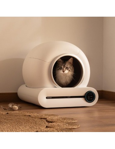 Cecotec Pumba 8500 CleanKitty Smart Arenero con Autolimpieza, WiFi y Pantalla