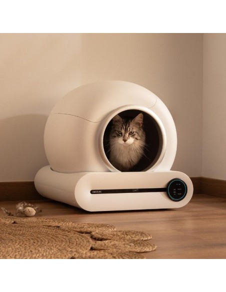 Cecotec Pumba 8500 CleanKitty Smart Arenero con Autolimpieza, WiFi y Pantalla