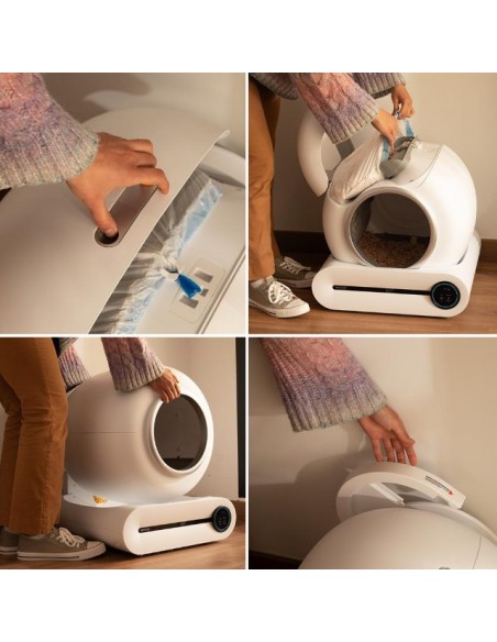 Cecotec Pumba 8500 CleanKitty Smart Arenero con Autolimpieza, WiFi y Pantalla