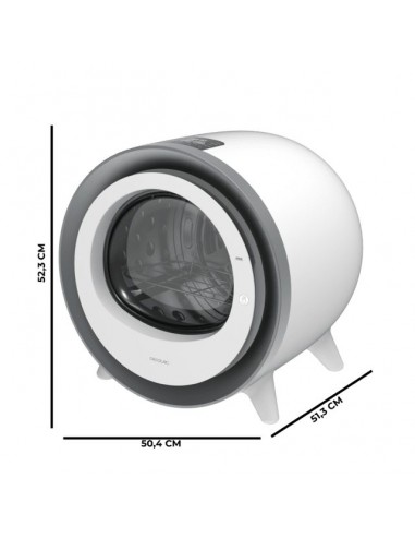 Cecotec Bolero DressCode Dry 3500V Silver Secadora Compacta de Evacuación de 3Kg