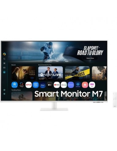 Samsung Smart M7 M70F 43" 4K Ultra HD 60Hz VA Smart HDR10 Blanco Monitor