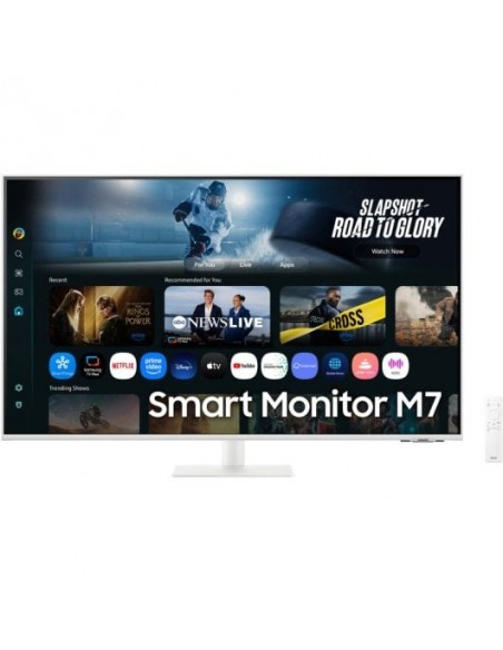 Samsung Smart M7 M70F 43" 4K Ultra HD 60Hz VA Smart HDR10 Blanco Monitor