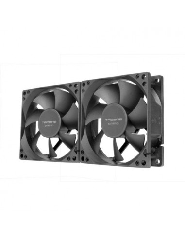 Tacens Anima AF8X2 Kit 2 Ventiladores 80mm Ultrasilenciosos Rdamientos Fluxus Negro