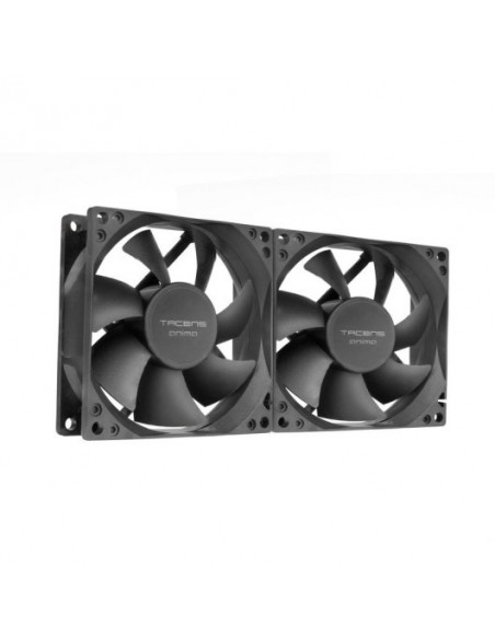 Tacens Anima AF8X2 Kit 2 Ventiladores 80mm Ultrasilenciosos Rdamientos Fluxus Negro