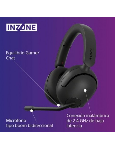 Sony Inzone H5 Auriculares Inalámbricos Gaming Negros