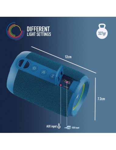 NGS Roller Furia 2 Tiny Altavoz Bluetooth 20W 2.0 Azul