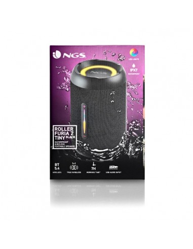 NGS Roller Furia 2 Tiny Altavoz Bluetooth 20W 2.0 Negro