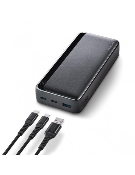 NGS QUIZ 20 Powerbank 20000mAh 22.5W 2xUSB-C + 1xUSB-A Negra
