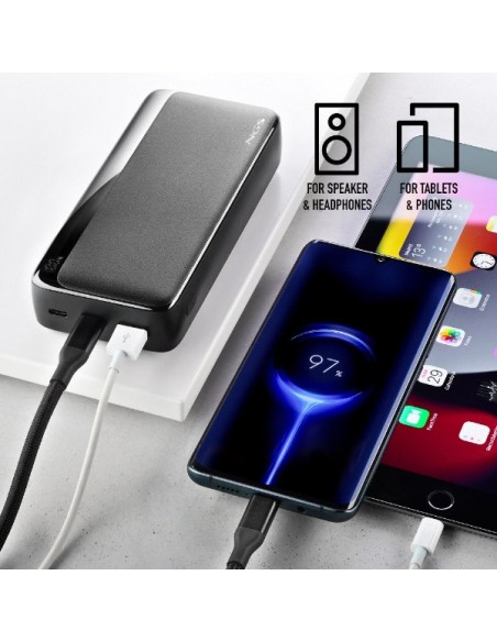 NGS QUIZ 20 Powerbank 20000mAh 22.5W 2xUSB-C + 1xUSB-A Negra