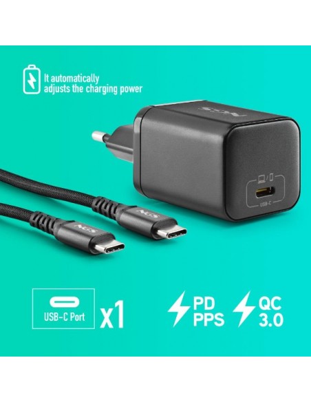 NGS BUD65W-L Cargador de Portátil (Lenovo) GaN 1xUSB-C 65W Automático, 5 Conectores, Voltaje 5-20V