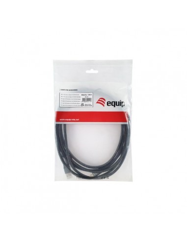 Equip 128433 Cable 2 en 1 USB-C a USB-C/A 4K/60Hz 20Gbps 100W Negro 3m