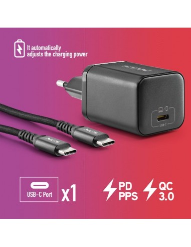 NGS BUD65W-AS Cargador de Portátil (Asus) GaN 1xUSB-C 65W Automático, 8 Conectores, Voltaje 5-20V